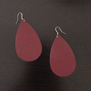 Nickel & suede earrings